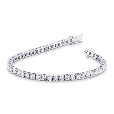 diamonds 18k white gold tennis bracelet