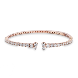 18k rose gold bracelet with diamonds
