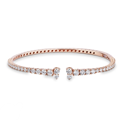 18k rose gold bracelet with diamonds