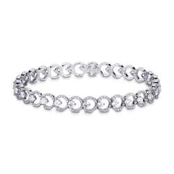 18k white gold diamonds bracelet