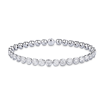 Diamond Tennis Bracelet for Women in White Gold