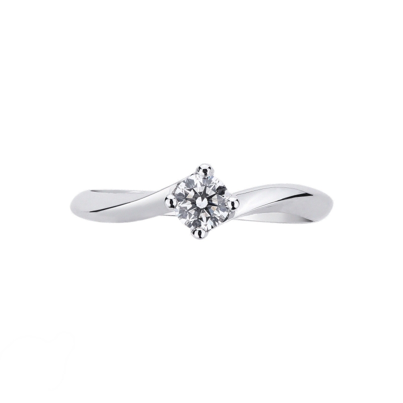 Solitare ring in white gold 18k with diamond 0,30 ct Solitare ring in white gold 18k with diamond 0,30 ct