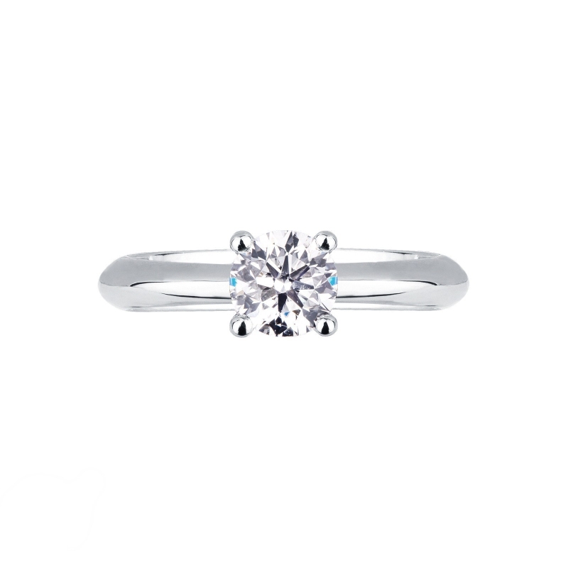 4 claw white gold 18k solitaire diamond ring 0,70 ct  4 claw white gold 18k solitaire diamond ring 0,70 ct