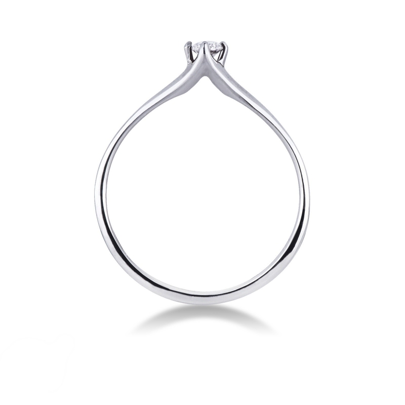 Rhombus diamond solitaire ring 0,10ct  Rhombus diamond solitaire ring 0,10ct