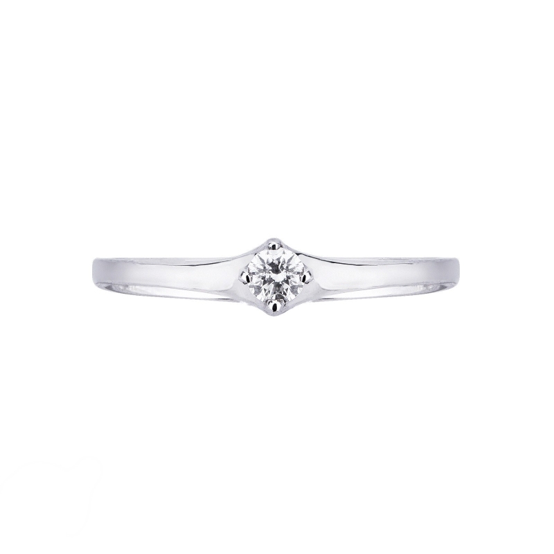 Rhombus diamond solitaire ring 0,10ct  Rhombus diamond solitaire ring 0,10ct