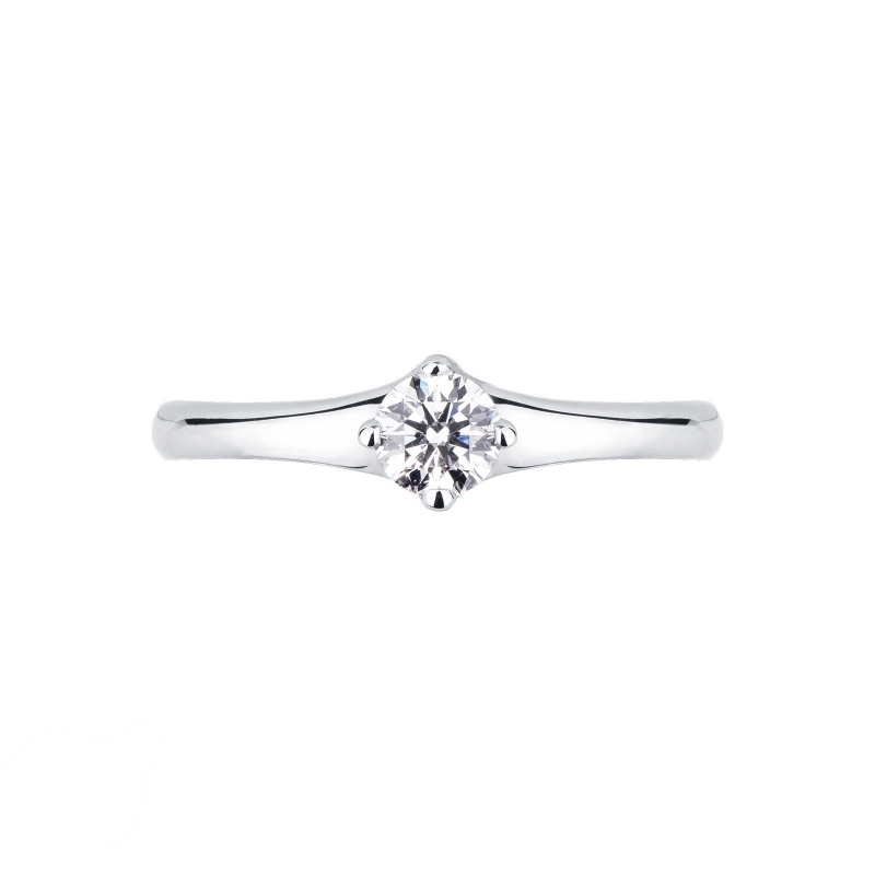 Solitaire ring white gold 18k with 0,30 ct diamond  Solitaire ring white gold 18k with 0,30 ct diamond