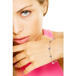 Alternate bracelet in white gold 18k with sapphires 2