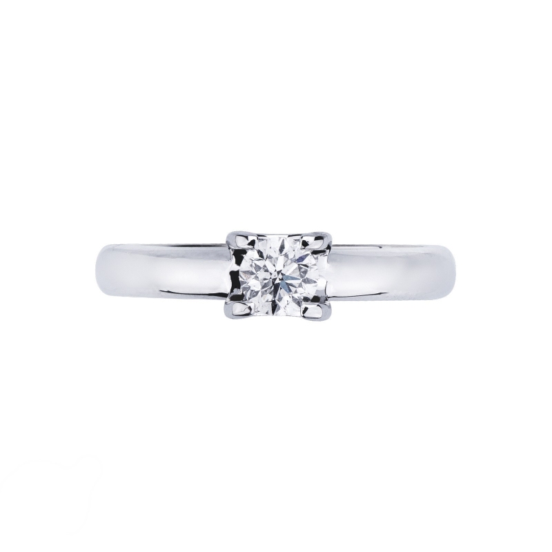 White gold 18k 4 claw solitaire 0,40 ct diamond ring  White gold 18k 4 claw solitaire 0,40 ct diamond ring