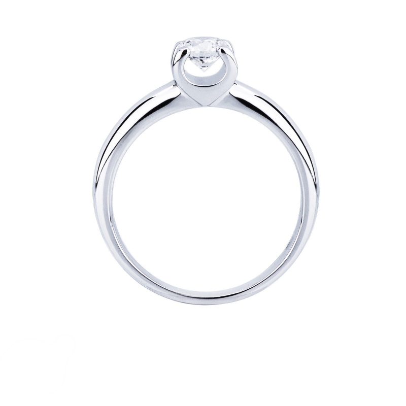 4 claw solitaire diamond ring 0,50 ct white gold 18k 4 claw solitaire diamond ring 0,50 ct white gold 18k