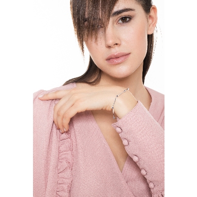 White gold 18k alternate bracelet with sapphires