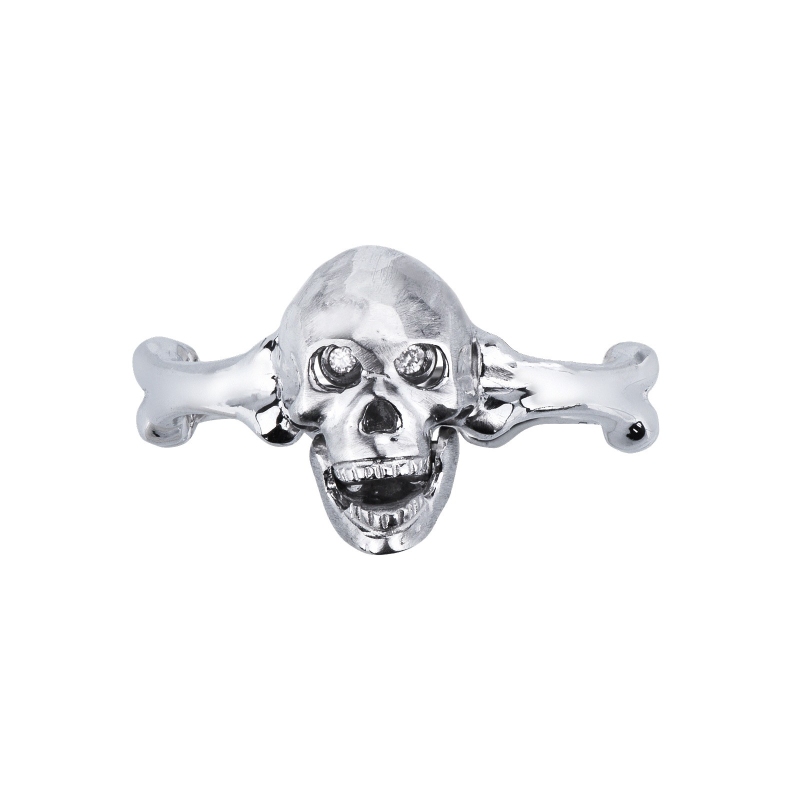750 white gold skull diamonds ring 750 white gold skull diamonds ring