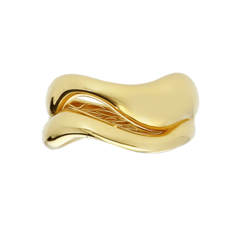 Waves ring in 18K yellow gold Waves ring in 18K yellow gold