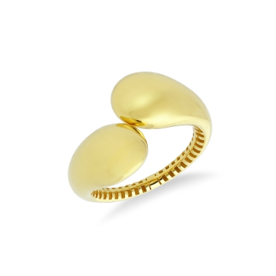 TOI et MOI chunky ring in yellow gold 18k