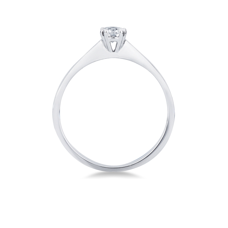 Solitaire ring in white gold 18k with diamond, 0,25 ct Solitaire ring in white gold 18k with diamond, 0,25 ct