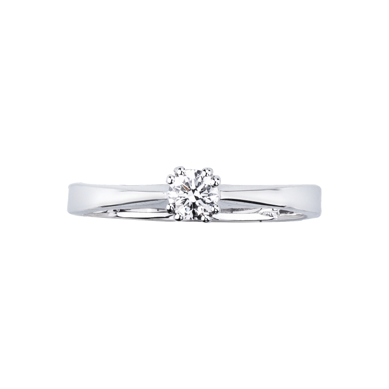 Solitaire ring in white gold 18k with diamond, 0,25 ct Solitaire ring in white gold 18k with diamond, 0,25 ct
