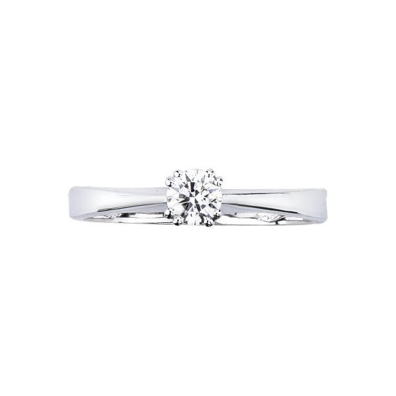 18k white gold 8 prong setting solitaire ring with diamond 0,30 ct 18k white gold 8 prong setting solitaire ring with diamond 0,30 ct