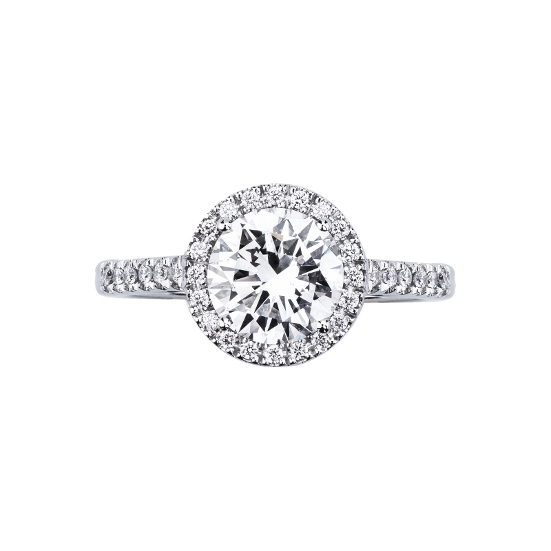 Ring with diamond 2.00ct IGI in white gold 18k Ring with diamond 2.00ct IGI in white gold 18k