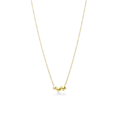 Stars necklace in yellow gold 18k