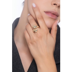 TOI et MOI chunky ring in yellow gold 18k 2