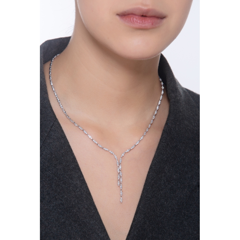 750 white gold design necklace diamonds 750 white gold design necklace diamonds