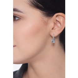 750 white gold aquamarine and diamond earrings 2