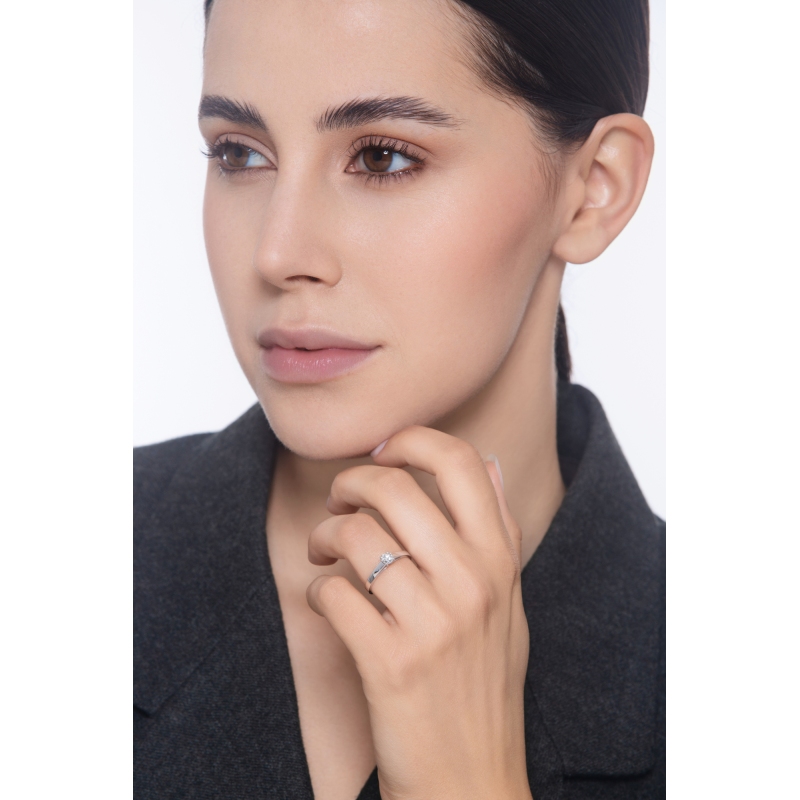 18k white gold solitaire ring 0.30 ct diamond 18k white gold solitaire ring 0.30 ct diamond