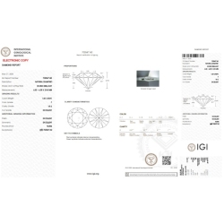 IGI Certified Diamond   CT 1.00  F  VS 2 2