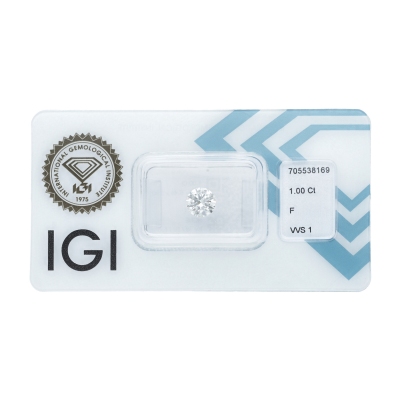 IGI Certified Diamond CT 1.00  F VVS1