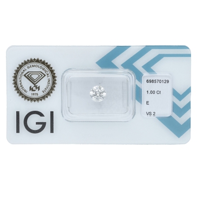 IGI Certified Diamond CT 1.00  E VS2