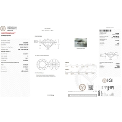 IGI Certified Diamond CT 1.06   D     VVS2 2