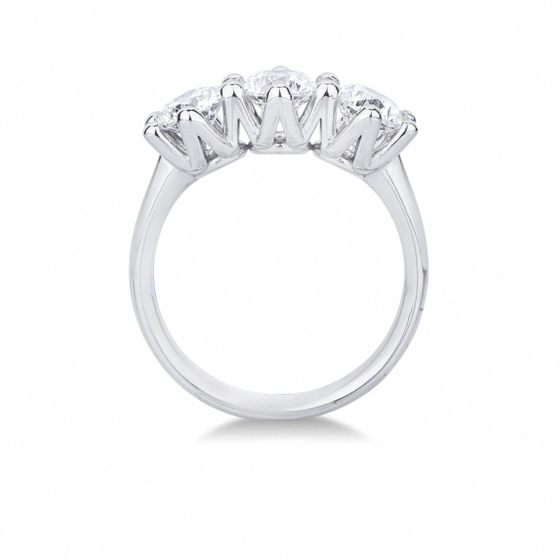 Trilogy Diamond Ring in white gold 18k  Trilogy Diamond Ring in white gold 18k