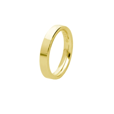 18k yellow gold comfortable wedding ring 