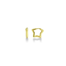 Little stars earrings in yellow gold 18k