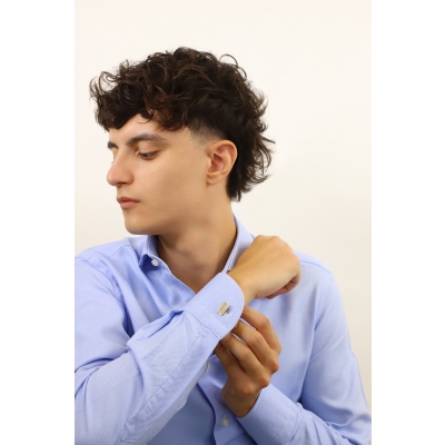 Classic cufflink in yellow gold 750
