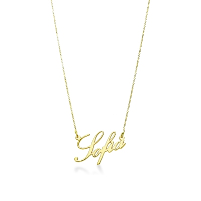 Customizable necklace in 18k yellow gold, SOFIA