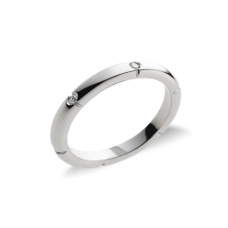 Anniversary ring in 18k white gold with diamonds
