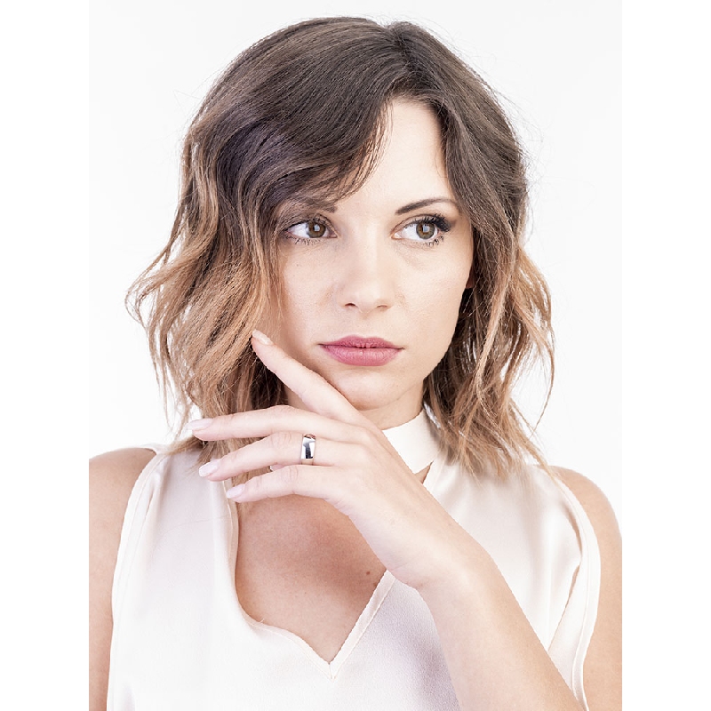 Thick wedding ring in 18k white gold Thick wedding ring in 18k white gold