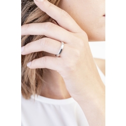 Unoaerre Hydra wedding band in white gold 18k with diamond  2