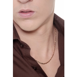 Men 18k white and yellow gold chain 2