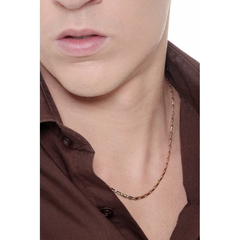 Men 18k white and yellow gold chain Men 18k white and yellow gold chain