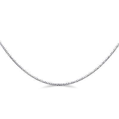 Necklace 18k White Gold Venetian knit