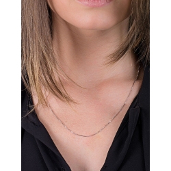 18k white gold venetian style chain  2