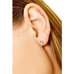 White gold 18k diamond stud earrings 0,36 ct 2