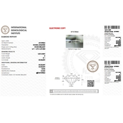 IGI Certified Diamond   CT 0,40   D   SI 1        2
