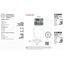IGI Certified Diamond   CT 0,50   E   SI 1    2