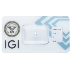 IGI Certified Diamond   CT 0,50   E   SI 1