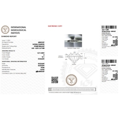IGI Certified Diamond   CT 0,31   D   VS 1      2