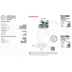 IGI Certified Diamond   CT 0,52   E   VS 2      2