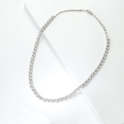 Marquise-cut diamond necklace in 18kt white gold