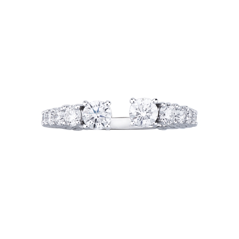 White gold 18k ring with diamonds White gold 18k ring with diamonds